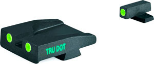 Meprolight USA 114203101 Tru-Dot  Green Tritium White Outline Front Sight-Green Tritium White Outline Rear Sight Springfield Armory XD-M/XD-S (Non OSP)