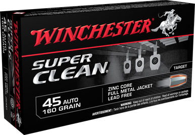 Winchester Ammo W45LF 45 ACP Lead Free Full Metal Jacket 160 Grain 50 Rounds