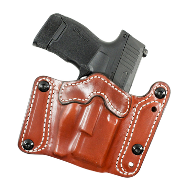 DeSantis Gunhide 194TJ8HZ0 Variable 194  OWB Tan Leather Fits Sig P320C/P250C Belt Clip Mount Ambidextrous