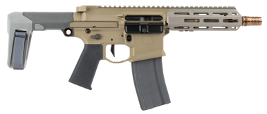 Q LLC Honey Badger PISTOL, 300 Blackout, 7in. Barrel, 30rd, Q Pistol Brace - FDE (HB300BLK7PISTOL)