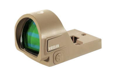 Viridian 9810145 RFX35  Flat Dark Earth 1 x 22 mm x 26 mm 3 MOA Green Dot