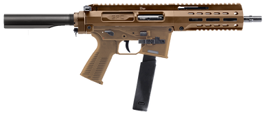 B&T SPC10 9mm Luger 8.90" 30+1 Coyote Brown Semi-Auto Optic Ready