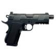 Alpha Foxtrot 1911 S15, 9mm Luger, 4.25in. Barrel, 15rd, Threaded Barrel, Bob Tailed - Black (AA28X1QMB-PDBK15)