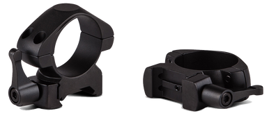 Konus 7410 Steel Rings  Matte Black 30mm Quick Release Medium 0 MOA