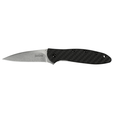 Kershaw Leek Folding Knife 3" Drop Point Blade Liner Lock Black