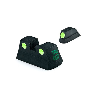 Meprolight USA 177753101 Tru-Dot  Green Tritium White Outline Front Sight-Green Tritium White Outline Rear Sight CZ P-01