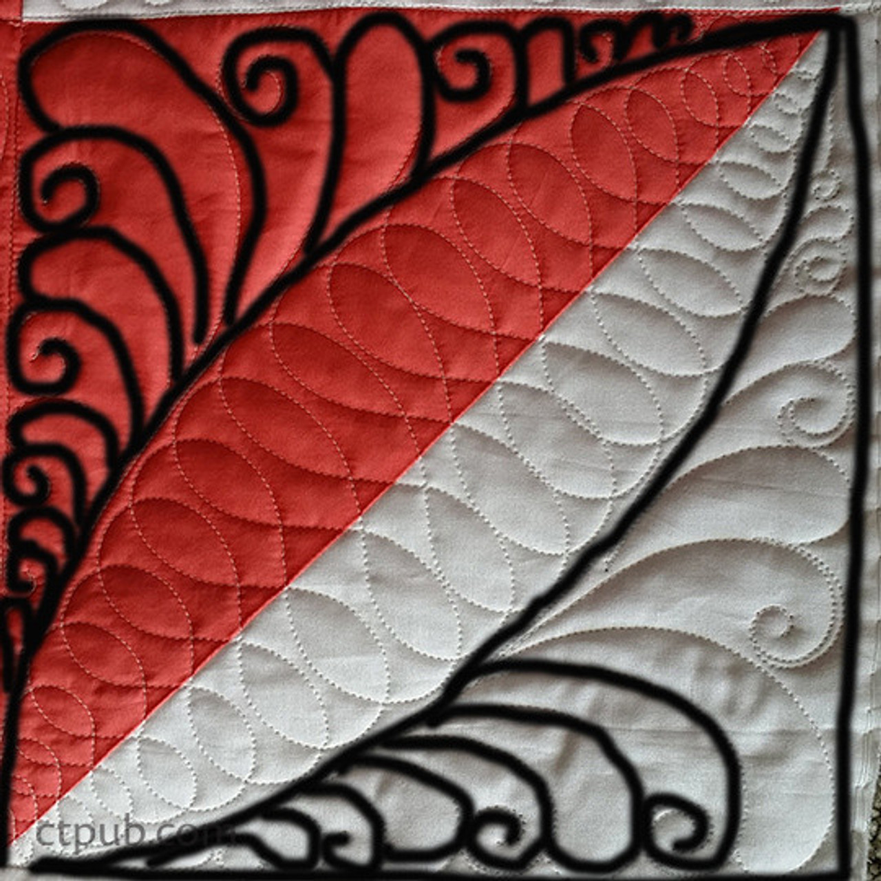 Free Tutorial Download: Free-Motion Quilting Curly Feathers - C&T