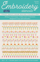 Embroidery Stencils, Crazy Quilt Seam Design Collection - C&T Publishing