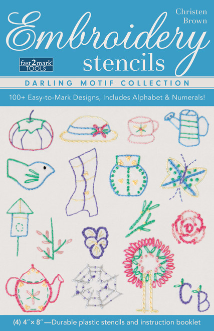 CT Publishing Embroidery Stencils Darling Motif Collection