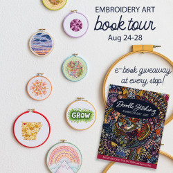 Book Review : Doodle Stitching Embroidery Art – Snuggly Monkey