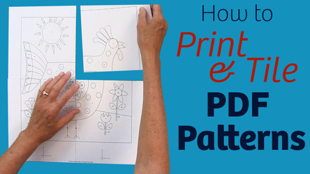 How to print a PDF pattern How to print a PDF pattern