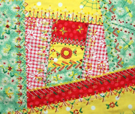  Crazy Quilt Block Embroidery Pattern by Christen Brown 