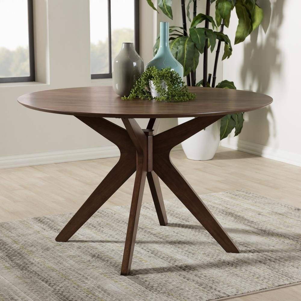 Montreal 47 Round Wood Dining Table - Designdistrict