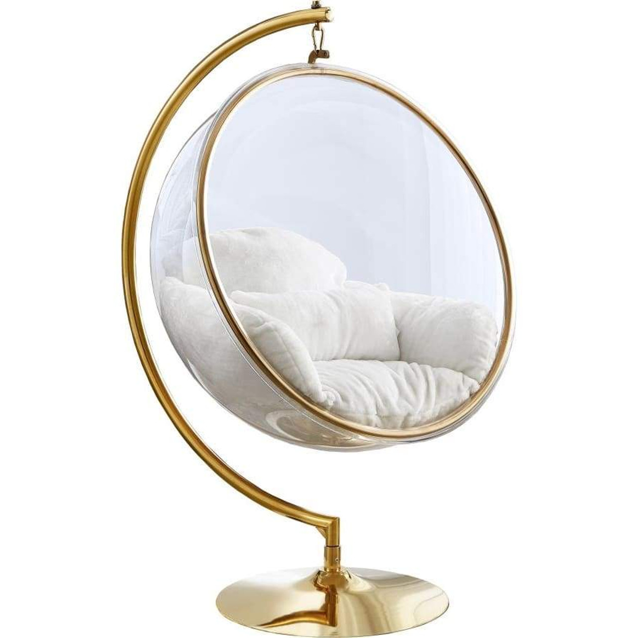 Hanging bubble 2025 chair gold