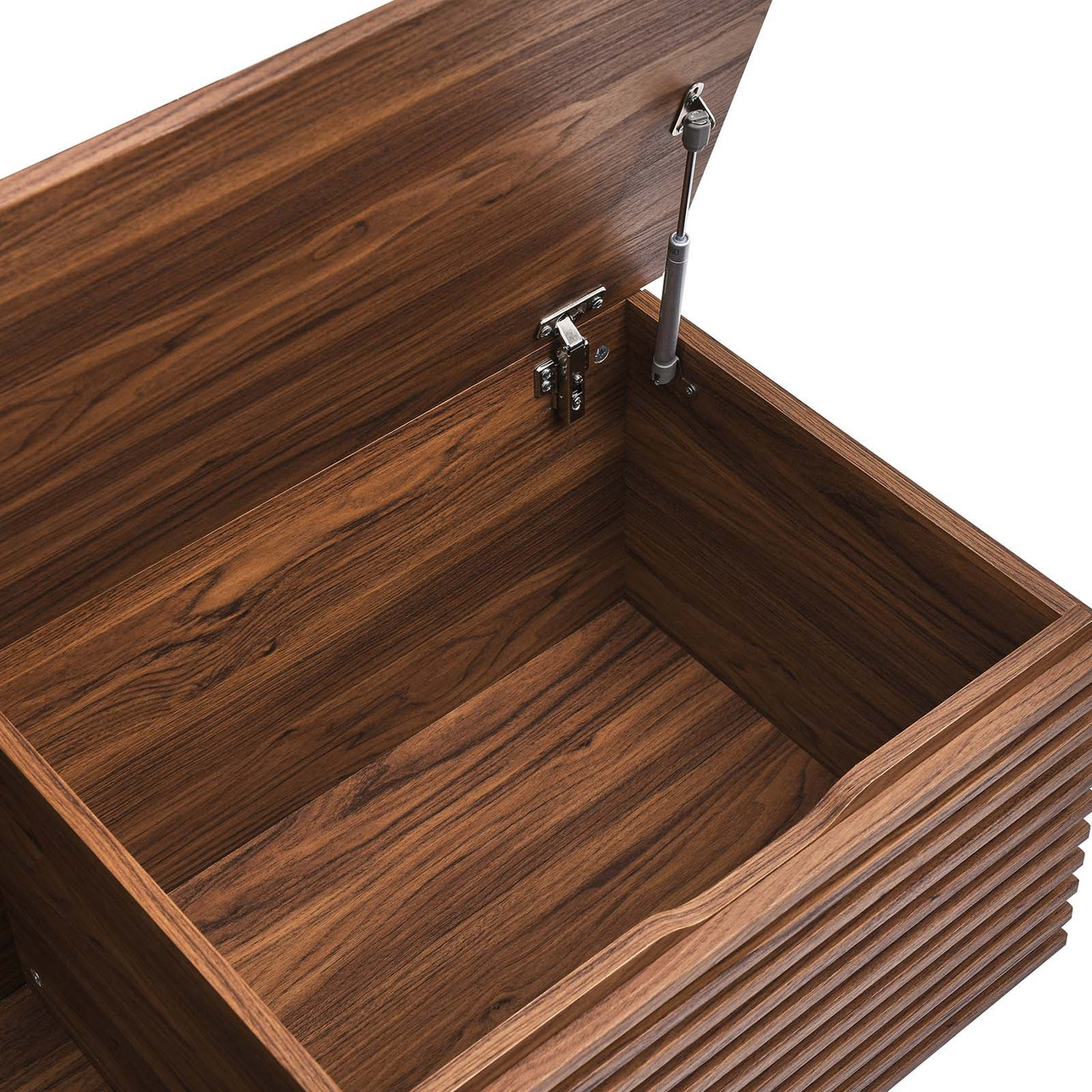 Frank Lloyd Storage Bench, Walnut | Designdistrict Modern
