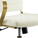 Jive Mid Back Office Chair White And Gold