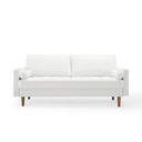 Thoreau Performance Velvet Sofa, White