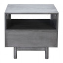 Raven End Table Old Gray
