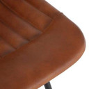 Garfield Ale Brown Leather Chair, Set of 2