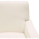 Carmen Accent Chair in Bone Boucle Textured Fabric