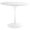 Pedestal Design 24” Fiberglass Side Table