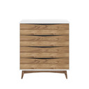 Hampton 4 Drawer Dresser White, Wood