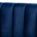 Royal Glam Navy Blue Velvet Sofa