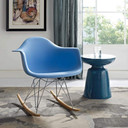 Rocker Plastic Lounge Chair, Blue