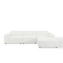 Restoration 4 Piece Sectional, White