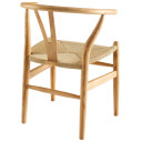 Wishbone Dining Wood Armchair, Natural