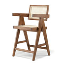 Jeanneret Design Counter Stool, Medium Teak