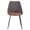 Mach Contemporary Two Toned Chair Brown, Grey, Set of 2