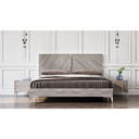 Alexa Italian Modern Grey Bed