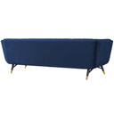 Adept Upholstered Velvet Sofa, Midnight Blue
