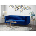 Sebastian Navy Velvet Sofa