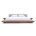 ModRest Walnut & Grey Platform Bed, Queen