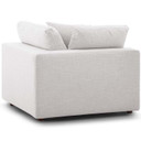 Crux Down Filled Overstuffed 4 Piece Sectional Sofa, Beige