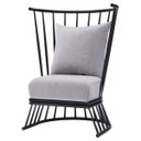 Fan Chair Blush Grey