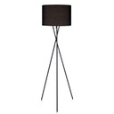 Carla Tripod Floor Lamp, Black Shade