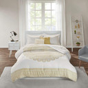 Naomi Metallic Medallion Printed Queen Comforter Set