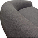 Pascal Sofa, Charcoal Boucle Textured Fabric