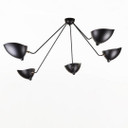 Mouille Edition MCL-SP5 Spider Ceiling Lamp, Black