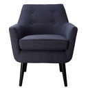 Clyde Navy Linen Chair