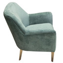 Jade Chair in Bay Green Fabric w/ Gold Leg