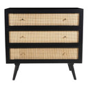 Karina Three Drawer Dresser, Black