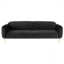 Benson Triple Seat Sofa in Shadow Grey
