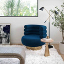 Natasha Navy Velvet Swivel Chair