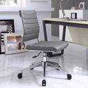 Jive Armless Mid Back Office Chair Gray