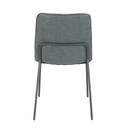 Quad Industrial Modern Chair, Green, Set of 2