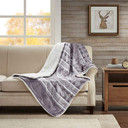 Anderson Print Mink Down Alternative Filled Throw, Grey